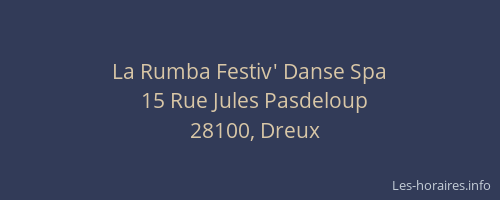 La Rumba Festiv' Danse Spa