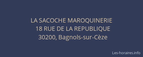 LA SACOCHE MAROQUINERIE
