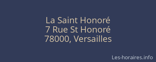 La Saint Honoré