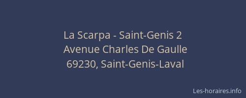 La Scarpa - Saint-Genis 2