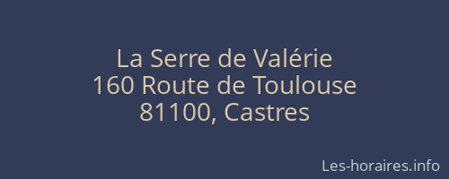 La Serre de Valérie