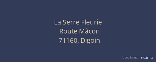 La Serre Fleurie