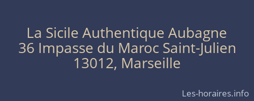La Sicile Authentique Aubagne