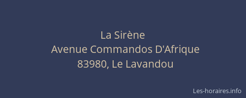 La Sirène