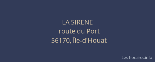 LA SIRENE
