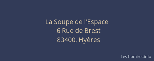 La Soupe de l'Espace