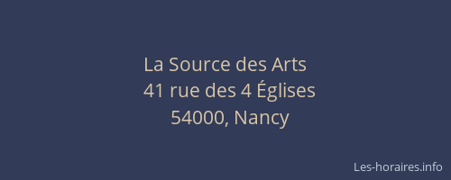 La Source des Arts