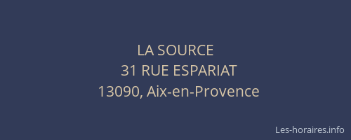 LA SOURCE