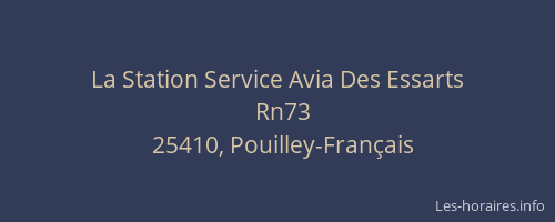 La Station Service Avia Des Essarts