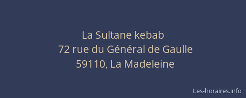 La Sultane kebab