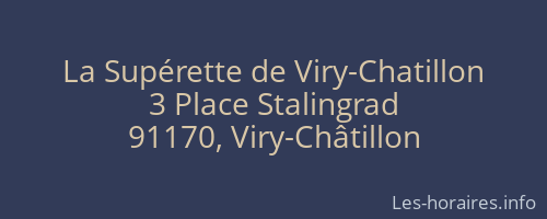 La Supérette de Viry-Chatillon