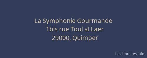 La Symphonie Gourmande
