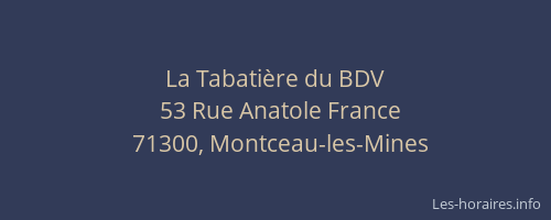 La Tabati&egrave;re du BDV