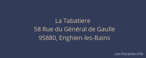La Tabatiere