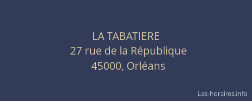 LA TABATIERE