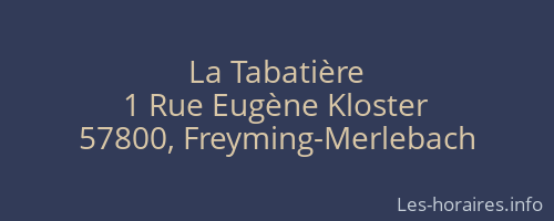La Tabatière