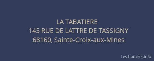 LA TABATIERE