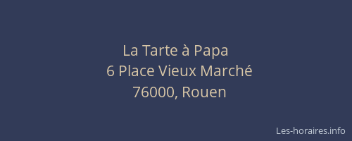 La Tarte à Papa