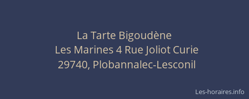 La Tarte Bigoud&egrave;ne