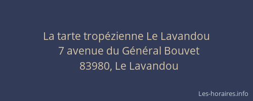 La tarte tropézienne Le Lavandou
