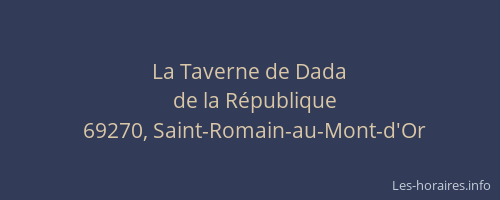La Taverne de Dada