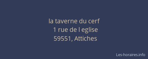 la taverne du cerf