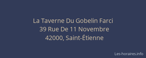 La Taverne Du Gobelin Farci