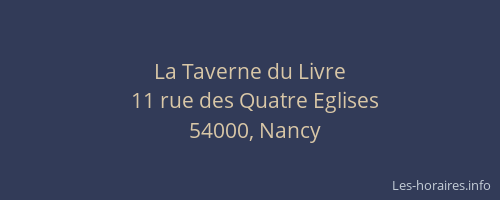 La Taverne du Livre