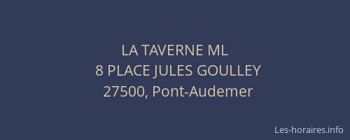 LA TAVERNE ML