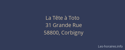 La T&ecirc;te &agrave; Toto