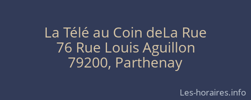 La Télé au Coin deLa Rue