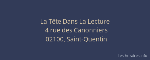 La Tête Dans La Lecture