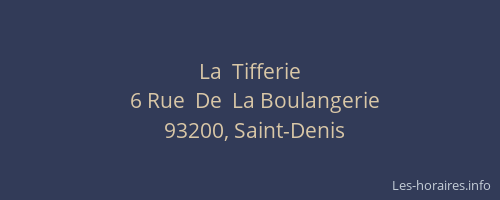 La  Tifferie