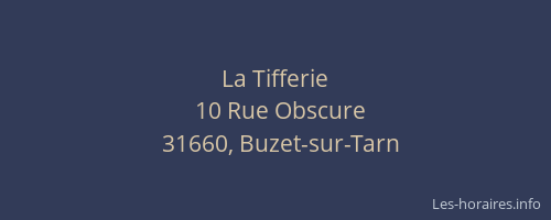La Tifferie