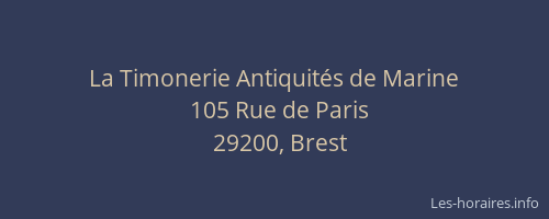 La Timonerie Antiquités de Marine