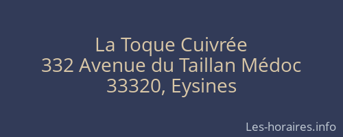 La Toque Cuivrée