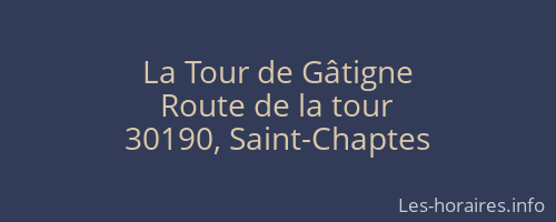 La Tour de Gâtigne