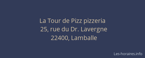La Tour de Pizz pizzeria