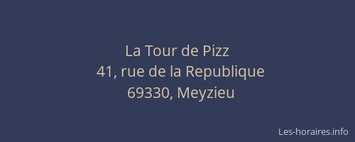 La Tour de Pizz