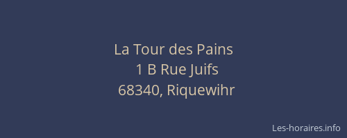La Tour des Pains