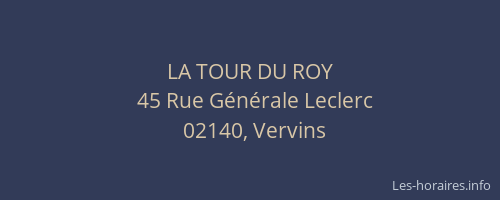 LA TOUR DU ROY