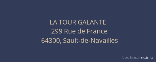 LA TOUR GALANTE