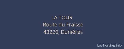LA TOUR