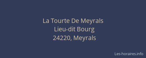La Tourte De Meyrals