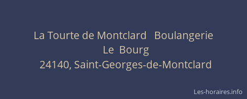 La Tourte de Montclard   Boulangerie