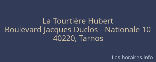 La Tourtière Hubert
