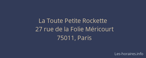 La Toute Petite Rockette