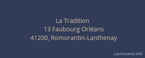 La Tradition
