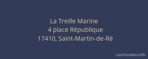 La Treille Marine