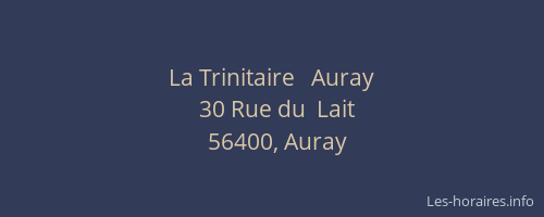 La Trinitaire   Auray